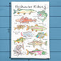Freshwater Fishing Tea Towel – Lake Catch Decor