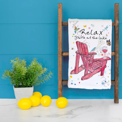 Lake Chair Relaxation Tea Towel – Dockside Decor