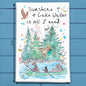 Sunshine & Water Tea Towel – Custom Lake Quote Decor