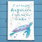 Happy Anywhere Lake Tea Towel – Peaceful Quote Decor