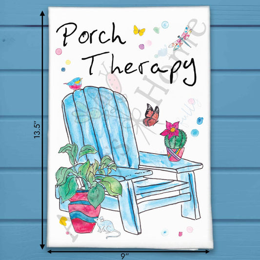 Porch Therapy Tea Towel – Adirondack Lake Decor