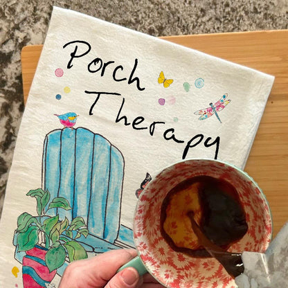 Porch Therapy Tea Towel – Adirondack Lake Decor