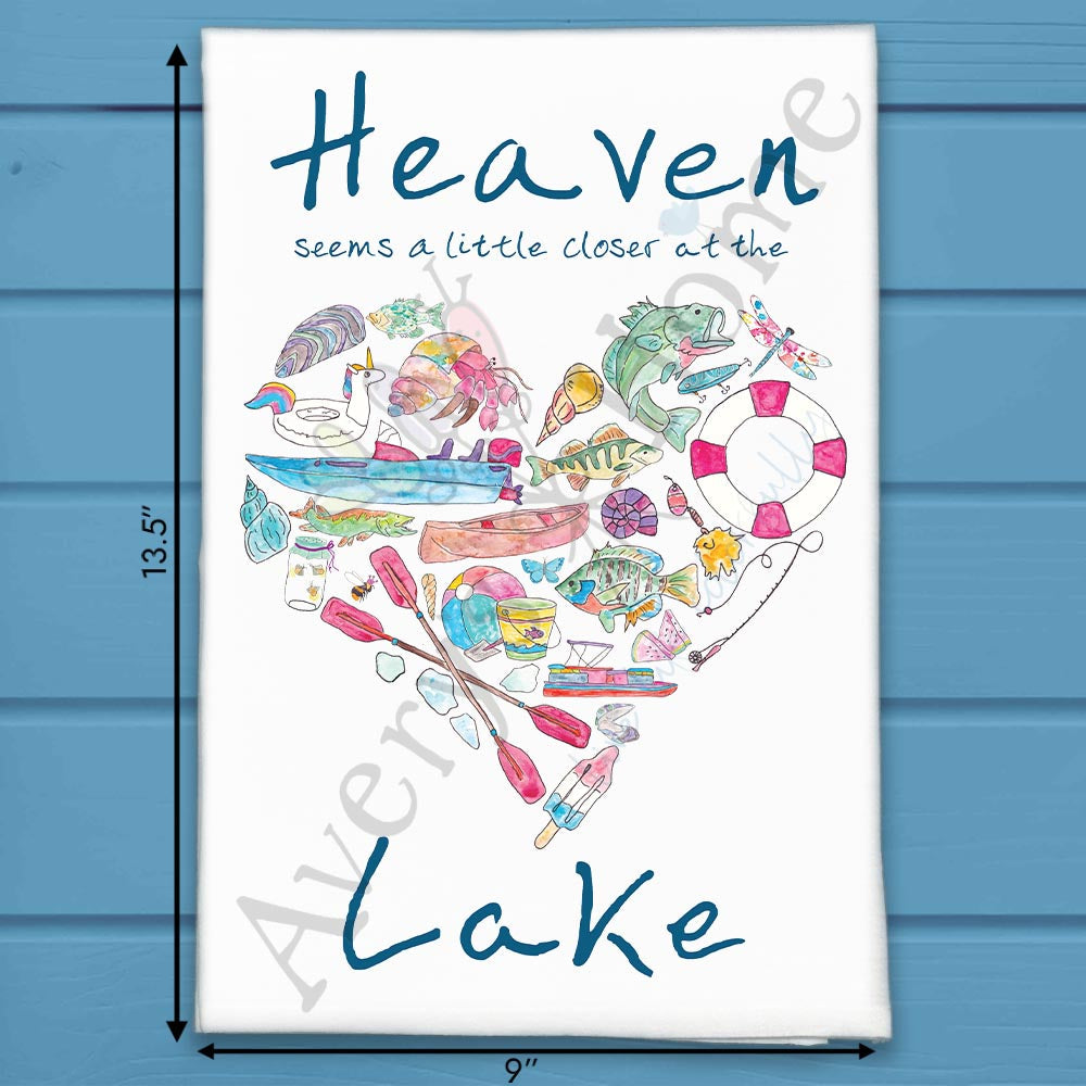 Heaven at the Lake Tea Towel – River Retreat Decor