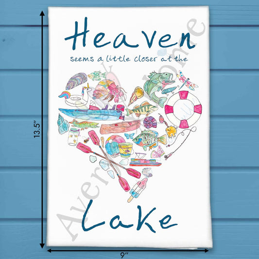 Heaven at the Lake Tea Towel – River Retreat Decor