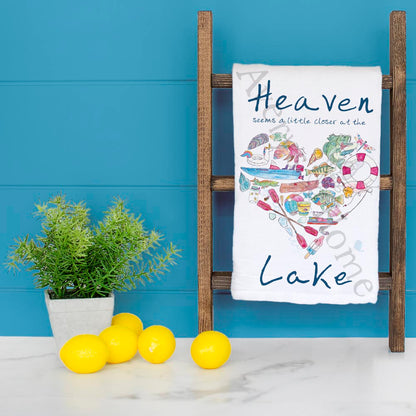 Heaven at the Lake Tea Towel – River Retreat Decor