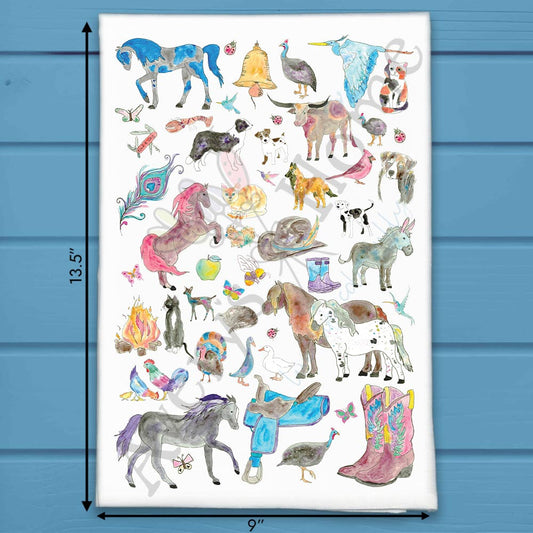 Ranch Life Tea Towel – Western Country Decor
