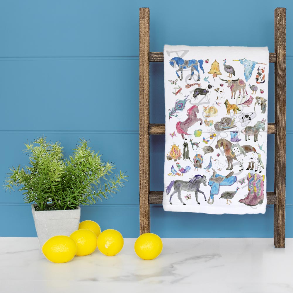 Ranch Life Tea Towel – Western Country Decor