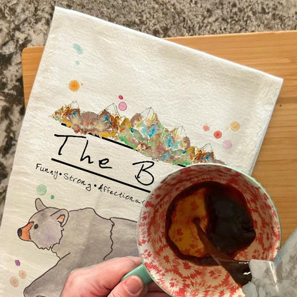 The Mountain Bear Tea Towel – Bold Nature Decor