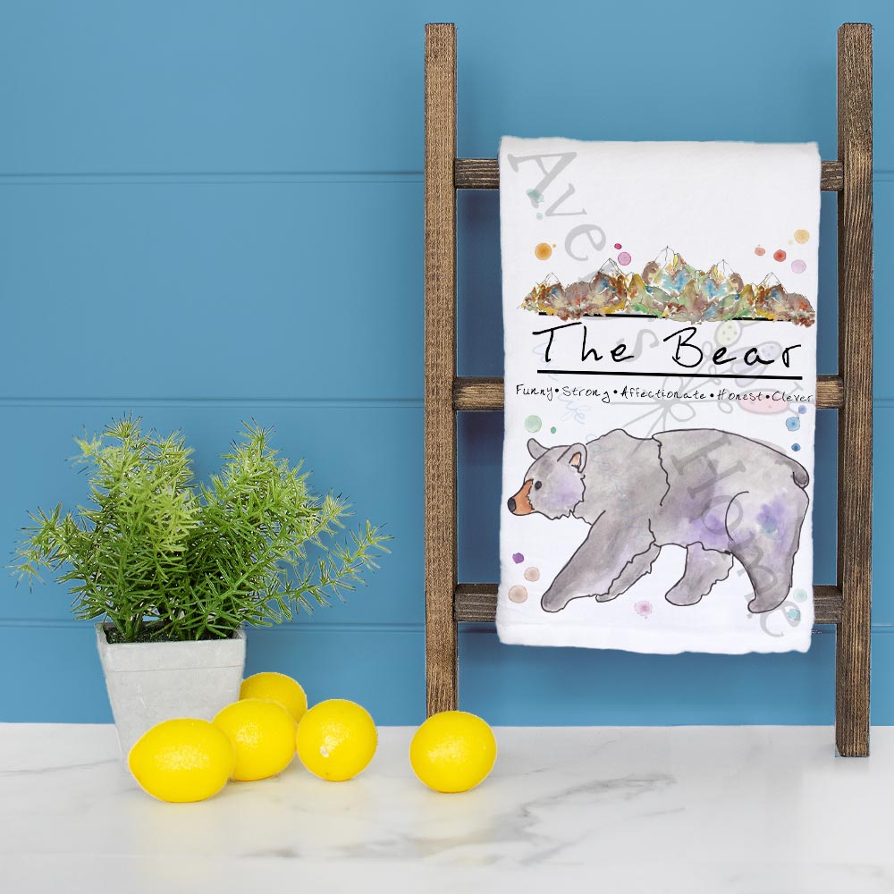 The Mountain Bear Tea Towel – Bold Nature Decor