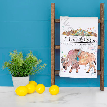 Mountain Bison Tea Towel – Wild Frontier Decor