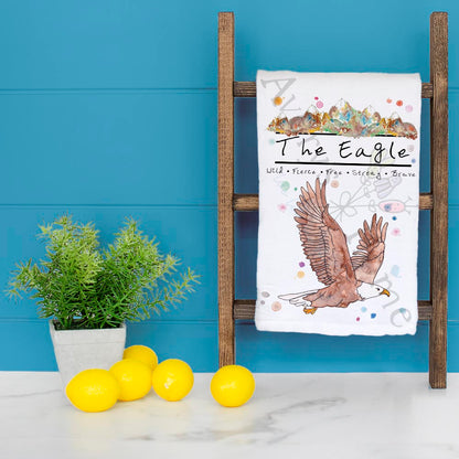 Mountain Eagle Tea Towel – Soaring Nature Decor