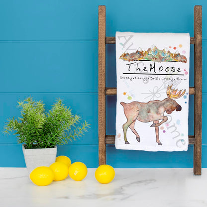 Mountain Moose Tea Towel – Woodland Decor
