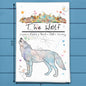 Mountain Wolf Tea Towel – Wild Forest Decor