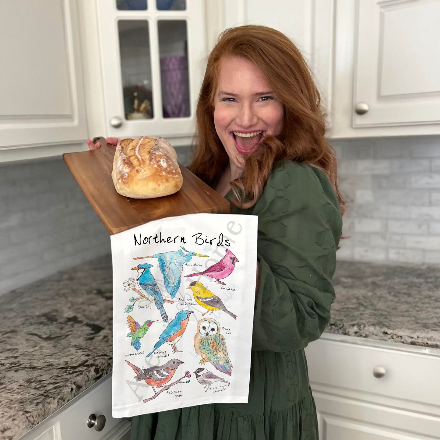 Northern Birds Tea Towel – Backyard Birdwatcher Gift