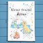 Camper With Pets Tea Towel – Travel Animal Decor