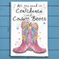 Cowboy Boots Confidence Tea Towel – Western Attitude