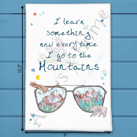 Mountain Sunglasses Tea Towel – Chill Vacation Decor