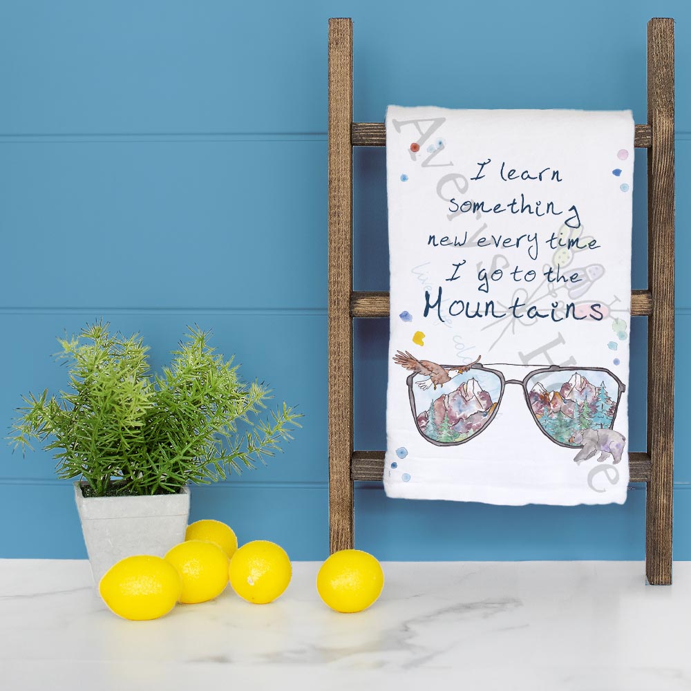 Mountain Sunglasses Tea Towel – Chill Vacation Decor