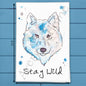 Stay Wild Wolf Tea Towel – Western Nature Decor