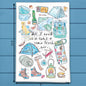 Tent & Fresh Air Tea Towel – Camping Life Quote