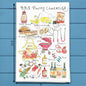BBQ Grilling Checklist Tea Towel – Backyard Decor