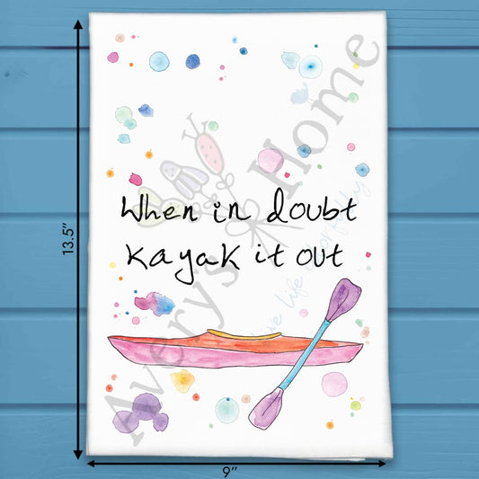 Kayaking Tea Towel – Outdoor Paddler Gift
