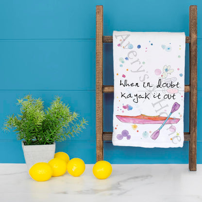Kayaking Tea Towel – Outdoor Paddler Gift