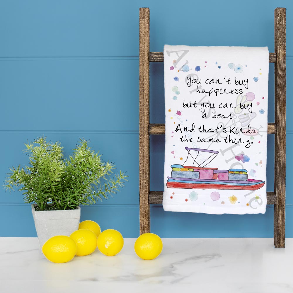 Buy a Boat Tea Towel – Lake Humor Gift