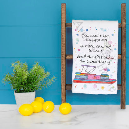 Buy a Boat Tea Towel – Lake Humor Gift
