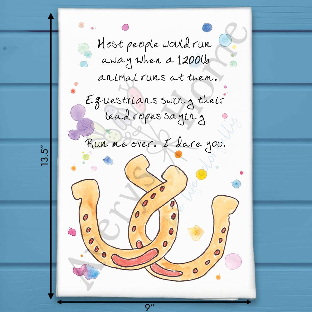 Horseshoes Sweet Tea Towel – Funny Southern Decor
