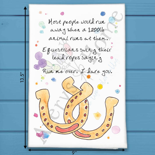 Horseshoes Sweet Tea Towel – Funny Southern Decor