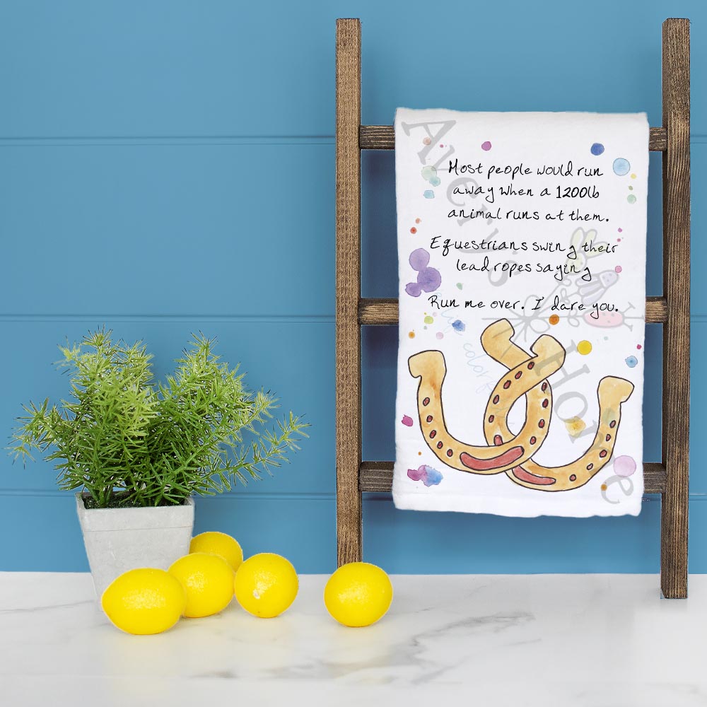 Horseshoes Sweet Tea Towel – Funny Southern Decor