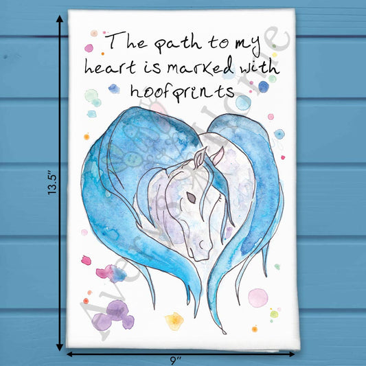 Horse Heart Tea Towel – Equine Love Decor