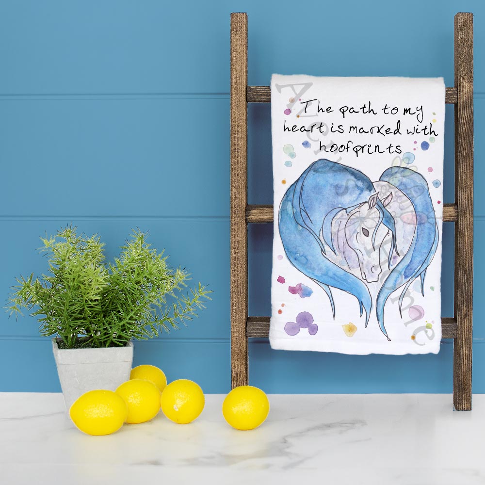 Horse Heart Tea Towel – Equine Love Decor