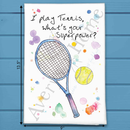 Tennis Sport Tea Towel – Match Day Gift