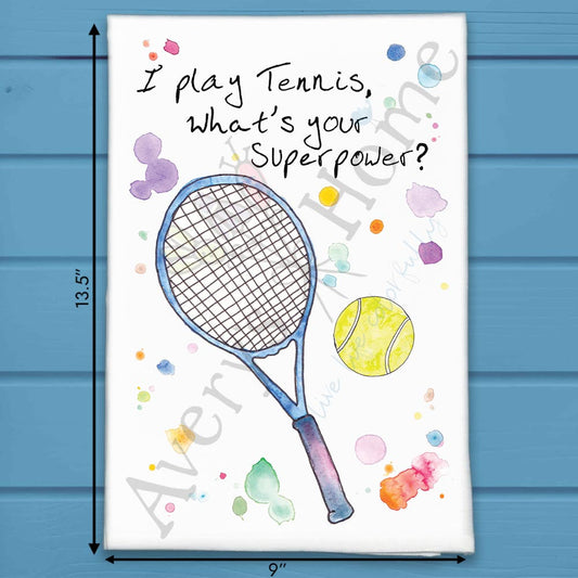 Tennis Sport Tea Towel – Match Day Gift