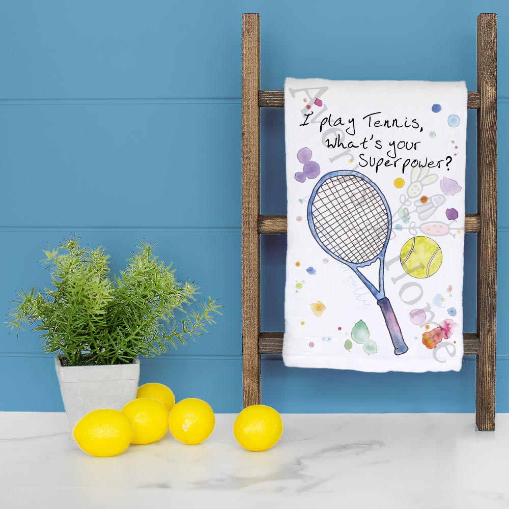Tennis Sport Tea Towel – Match Day Gift