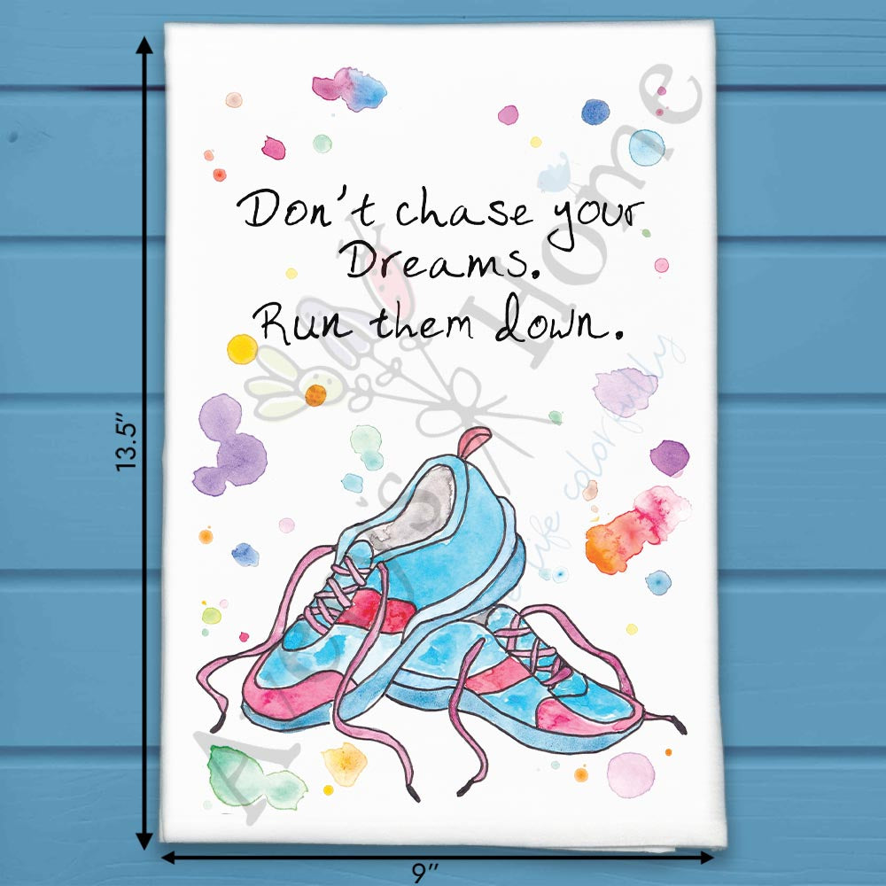 Running Tea Towel – Sporty Gift Decor
