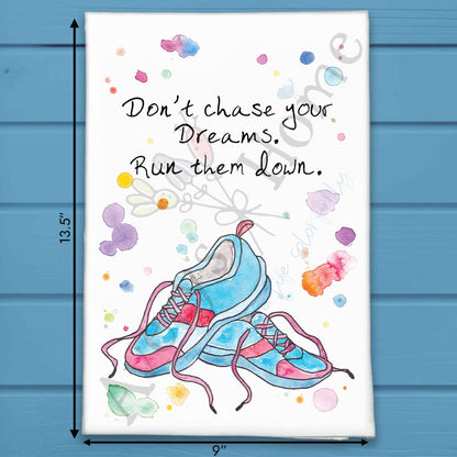 Running Tea Towel – Sporty Gift Decor