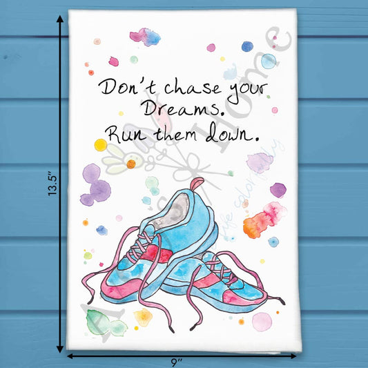 Running Tea Towel – Sporty Gift Decor