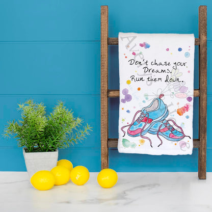 Running Tea Towel – Sporty Gift Decor