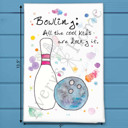 Bowling Tea Towel – Alley Humor Decor