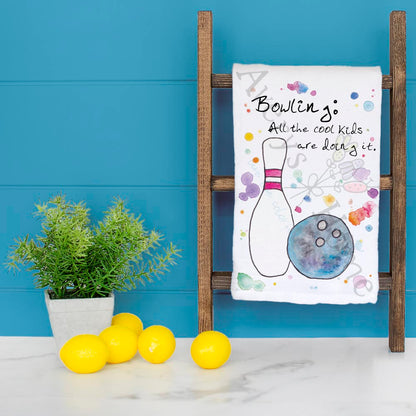 Bowling Tea Towel – Alley Humor Decor