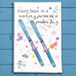 Skiing Tea Towel – Winter Sports Decor