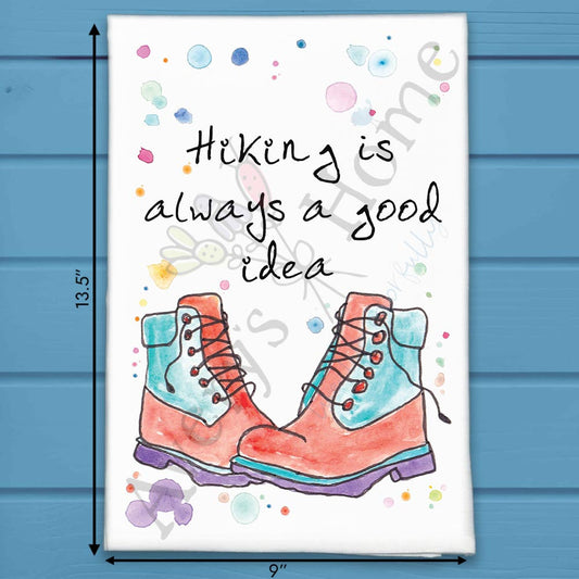 Hiking Tea Towel – Trail Adventure Decor