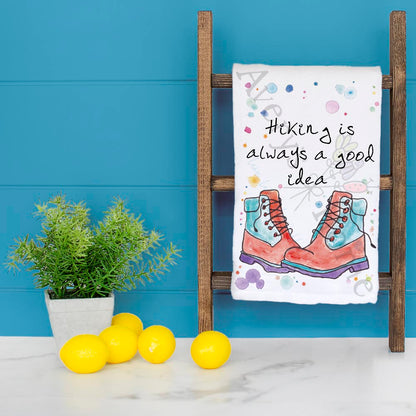 Hiking Tea Towel – Trail Adventure Decor