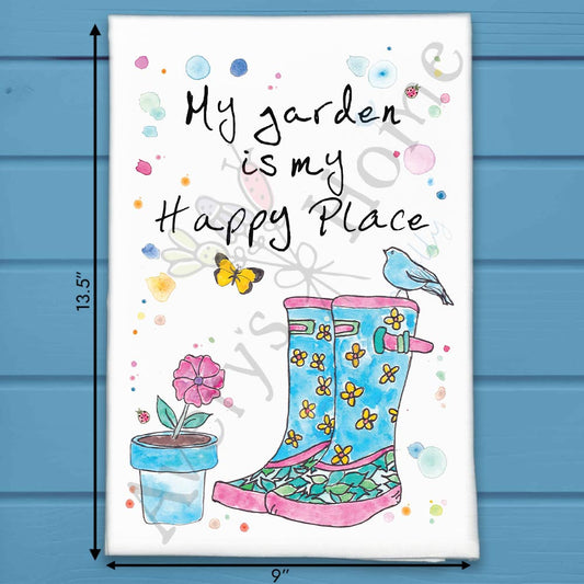 Gardening Tea Towel – Happy Place Decor