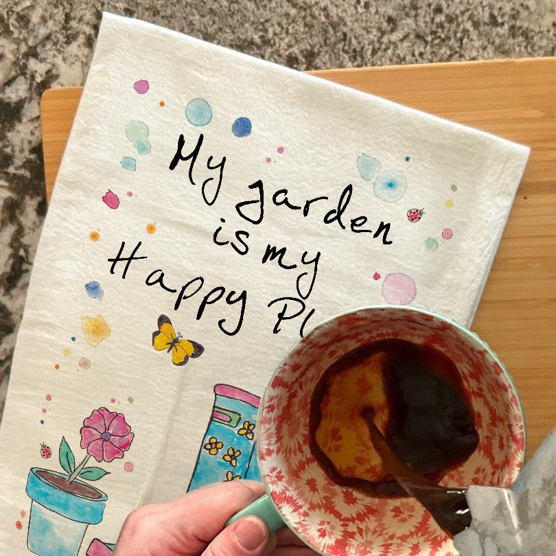 Gardening Tea Towel – Happy Place Decor