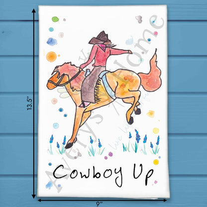 Cowboy Tea Towel – Rodeo Western Decor
