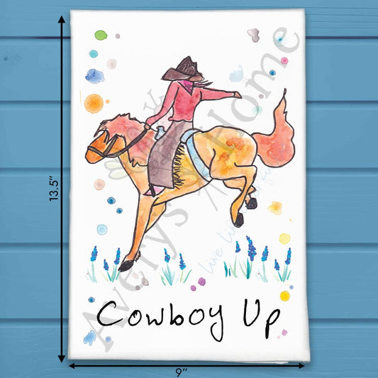 Cowboy Tea Towel – Rodeo Western Decor
